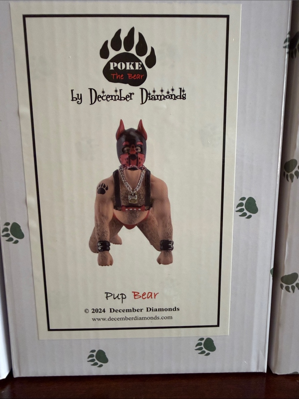 Poke The Bear Pup Bear - Black and Red
